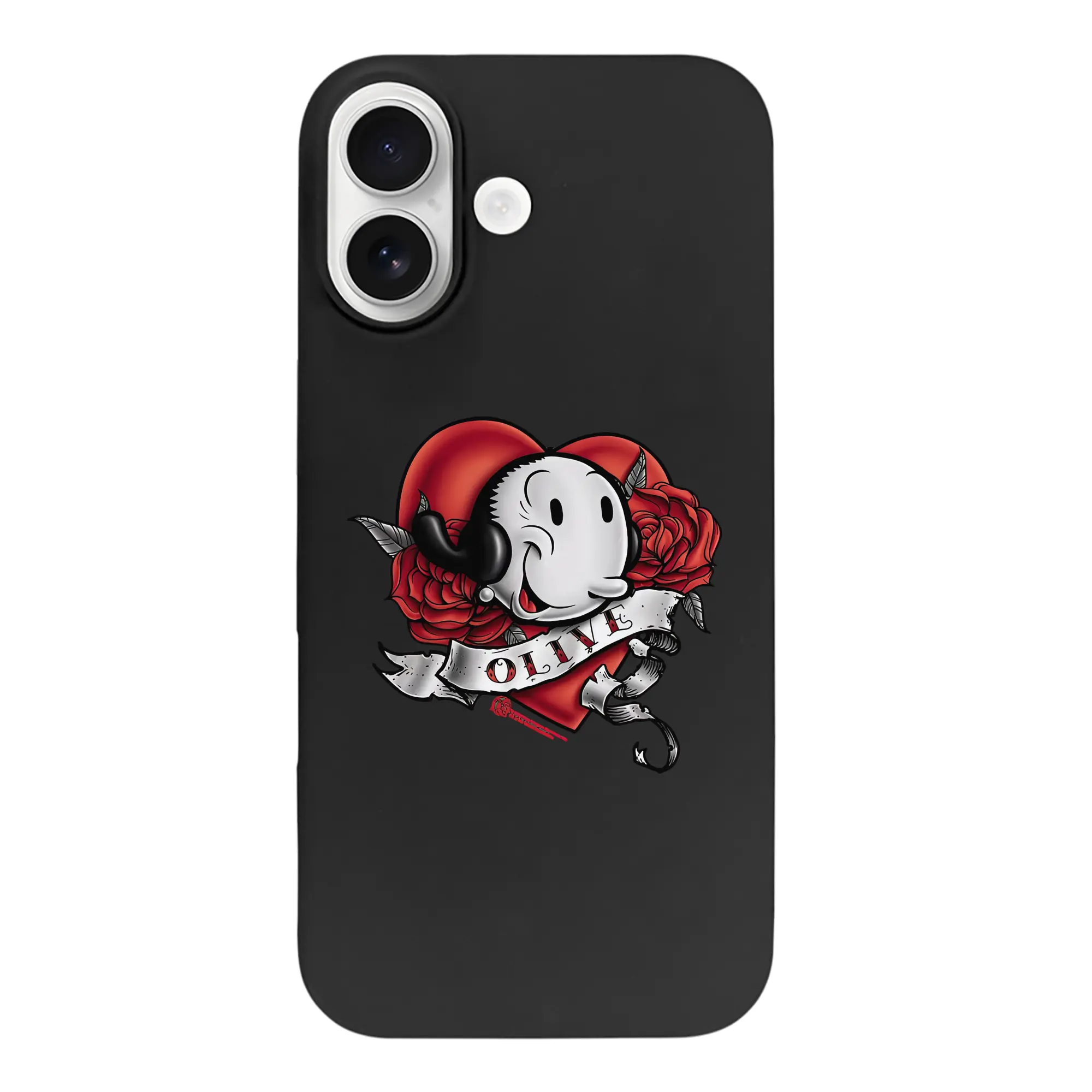 ポパイ グッズ オリーブ・オイル - iPhone 17 シリーズ シリコンケース 薄型 耐衝撃 指紋防止 ソフトタッチカバー 精密フィット 傷防止 保護ケース iPhone 17/17 Air/17 Pro/17 Pro Max 対応